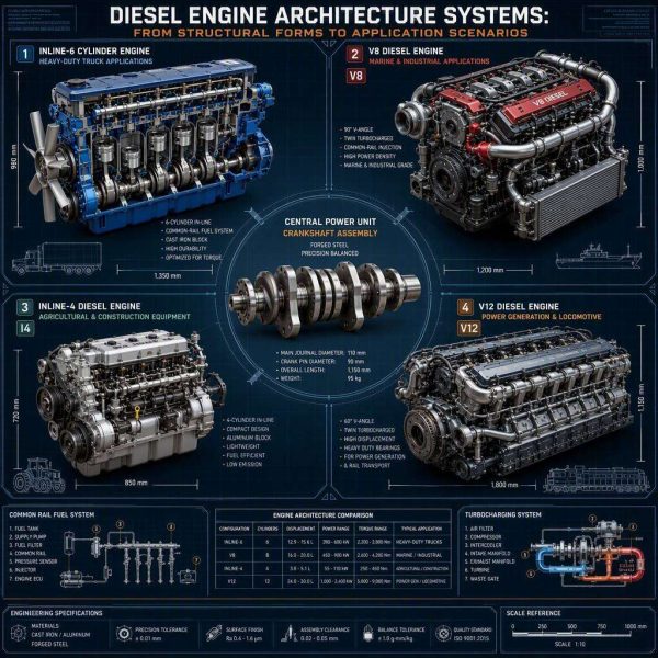 Diesel Engine Architecture: A Technical Analysis from Structural Form to Application Areas