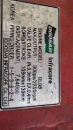 Doosan DL08 Engine