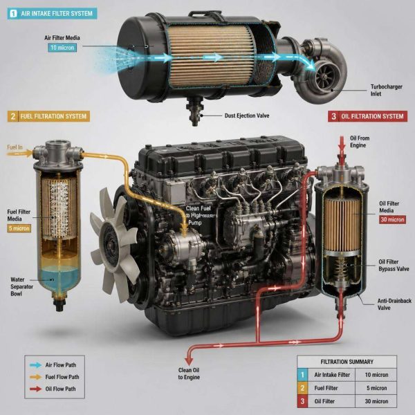 The Core Value of Diesel Engine Filter Systems